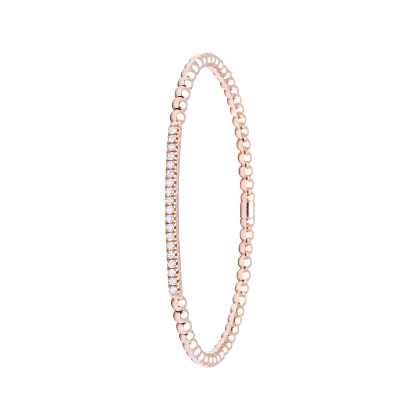 Bracelet Mix-Me flex en or rose et diamants